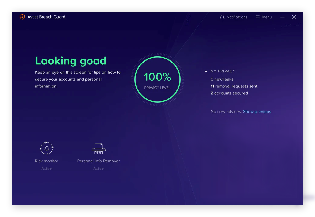 Avast BreachGuard暗网监控工具Windows 10